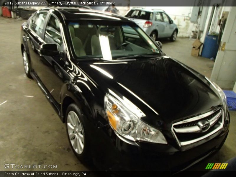 Crystal Black Silica / Off Black 2012 Subaru Legacy 2.5i Limited