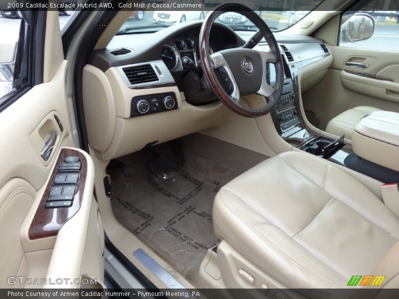 Gold Mist / Cocoa/Cashmere 2009 Cadillac Escalade Hybrid AWD