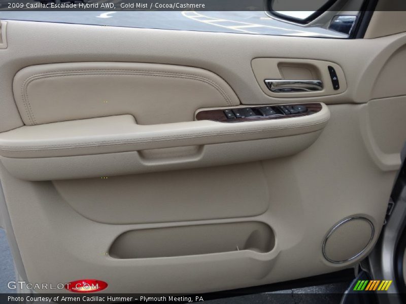 Gold Mist / Cocoa/Cashmere 2009 Cadillac Escalade Hybrid AWD
