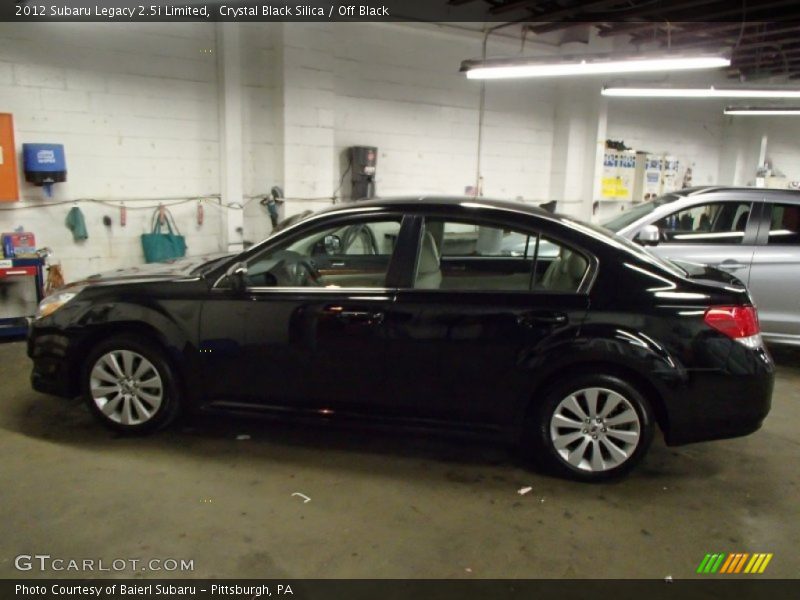Crystal Black Silica / Off Black 2012 Subaru Legacy 2.5i Limited