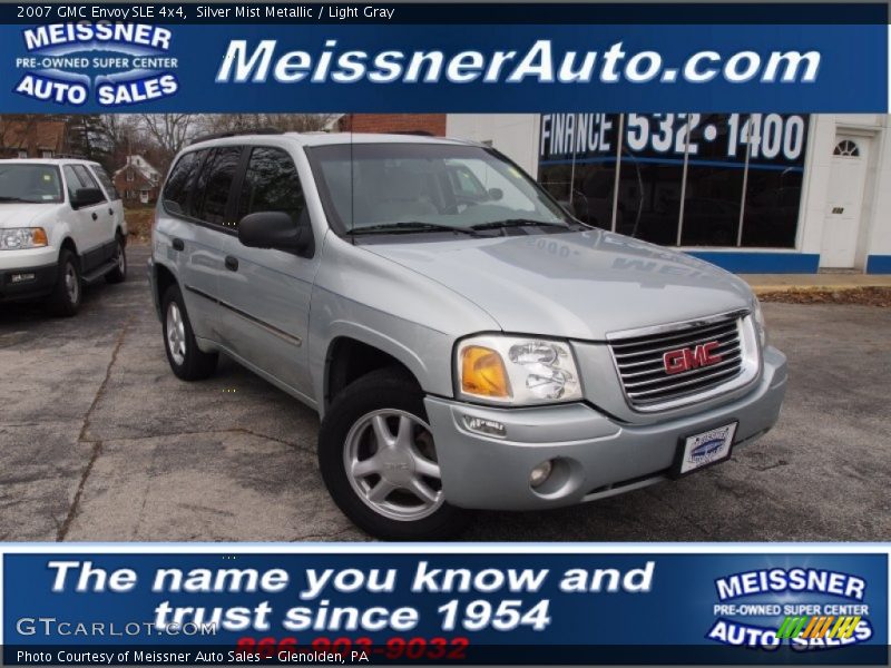 Silver Mist Metallic / Light Gray 2007 GMC Envoy SLE 4x4