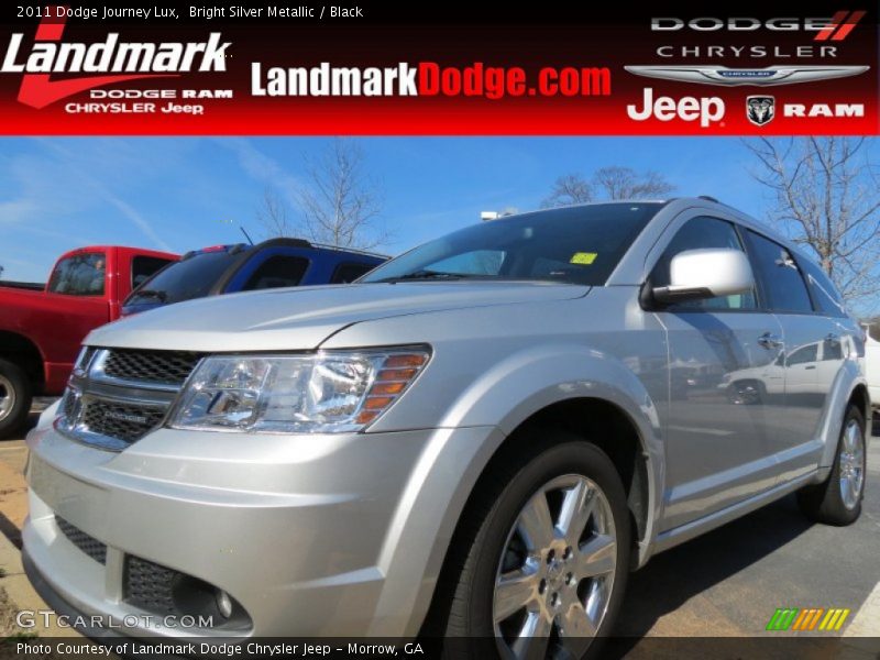 Bright Silver Metallic / Black 2011 Dodge Journey Lux