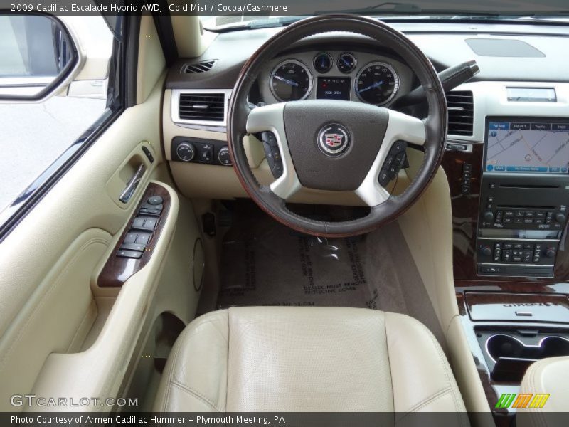 Gold Mist / Cocoa/Cashmere 2009 Cadillac Escalade Hybrid AWD