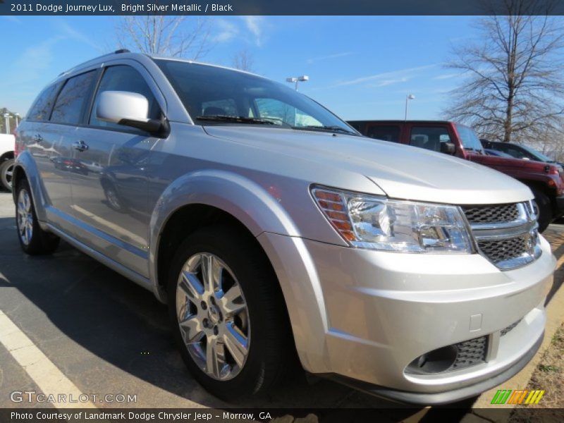 Bright Silver Metallic / Black 2011 Dodge Journey Lux