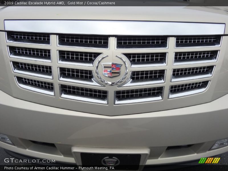 Gold Mist / Cocoa/Cashmere 2009 Cadillac Escalade Hybrid AWD