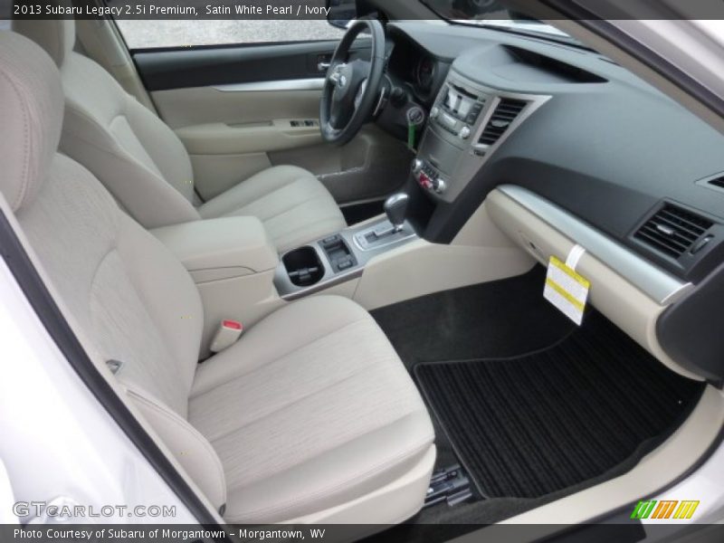 Front Seat of 2013 Legacy 2.5i Premium