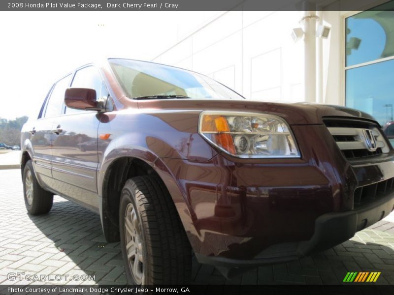 Dark Cherry Pearl / Gray 2008 Honda Pilot Value Package