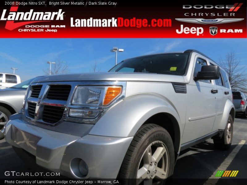 Bright Silver Metallic / Dark Slate Gray 2008 Dodge Nitro SXT