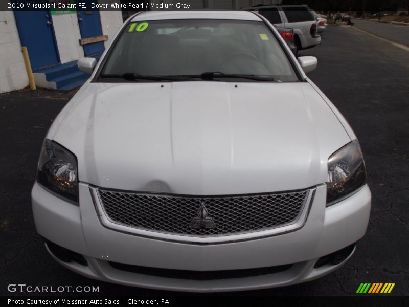 Dover White Pearl / Medium Gray 2010 Mitsubishi Galant FE