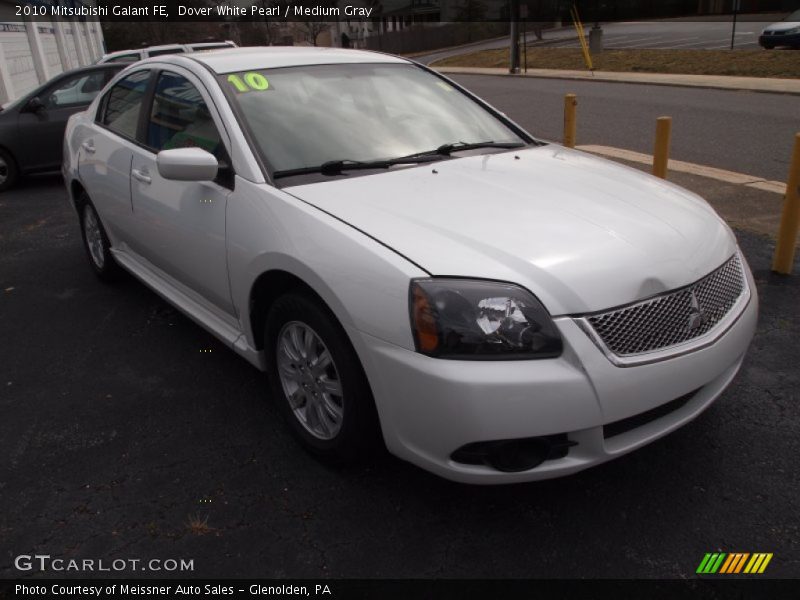 Dover White Pearl / Medium Gray 2010 Mitsubishi Galant FE