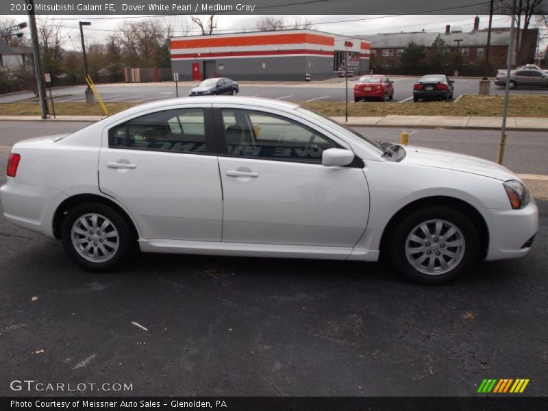 Dover White Pearl / Medium Gray 2010 Mitsubishi Galant FE
