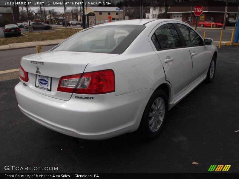 Dover White Pearl / Medium Gray 2010 Mitsubishi Galant FE