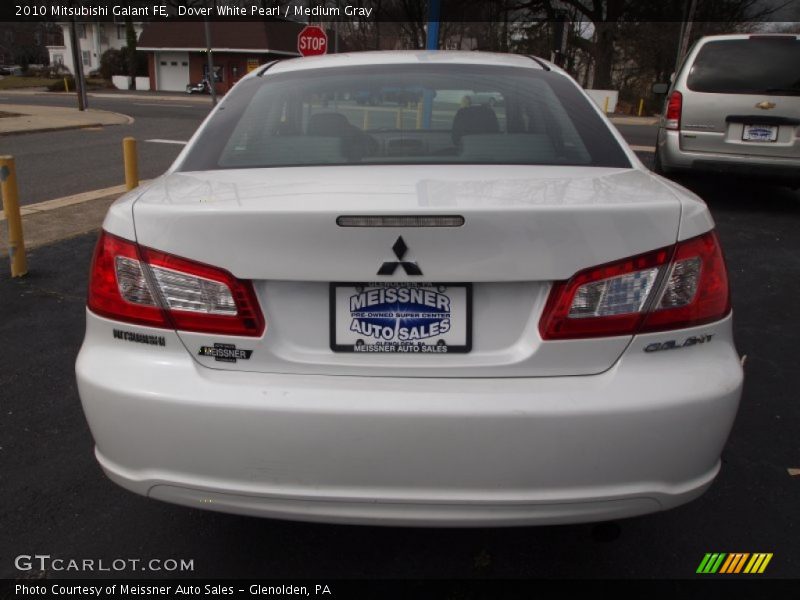Dover White Pearl / Medium Gray 2010 Mitsubishi Galant FE