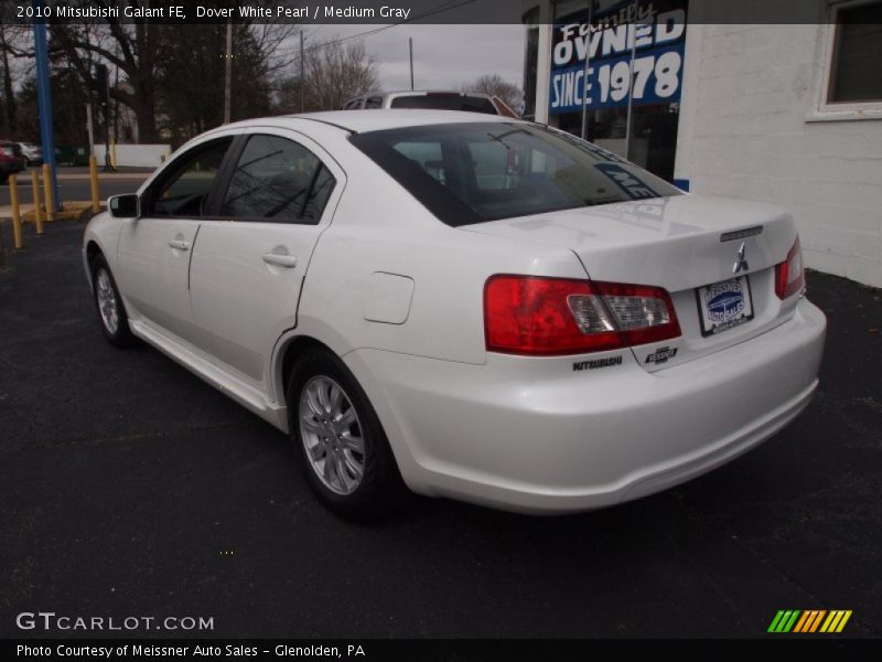 Dover White Pearl / Medium Gray 2010 Mitsubishi Galant FE