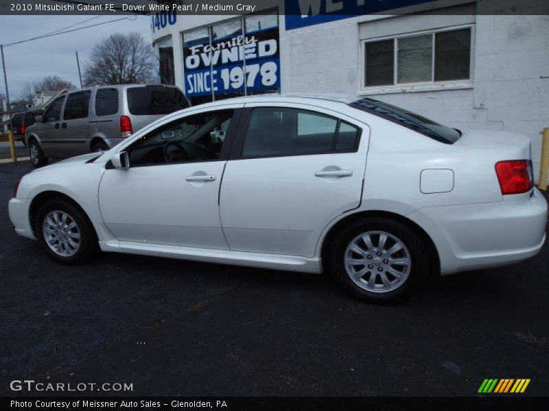 Dover White Pearl / Medium Gray 2010 Mitsubishi Galant FE