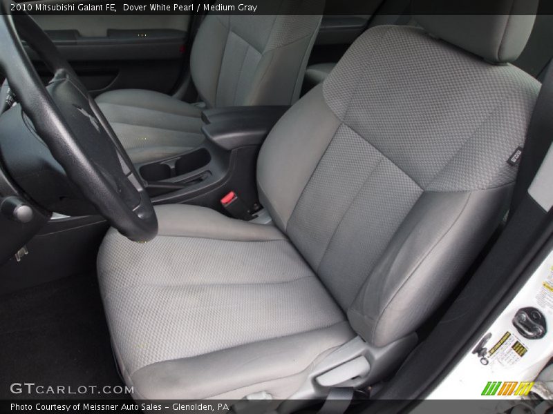 Dover White Pearl / Medium Gray 2010 Mitsubishi Galant FE