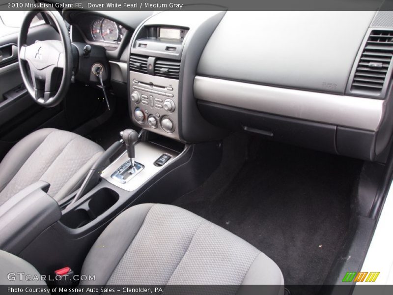 Dover White Pearl / Medium Gray 2010 Mitsubishi Galant FE