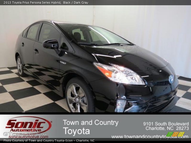 Black / Dark Gray 2013 Toyota Prius Persona Series Hybrid