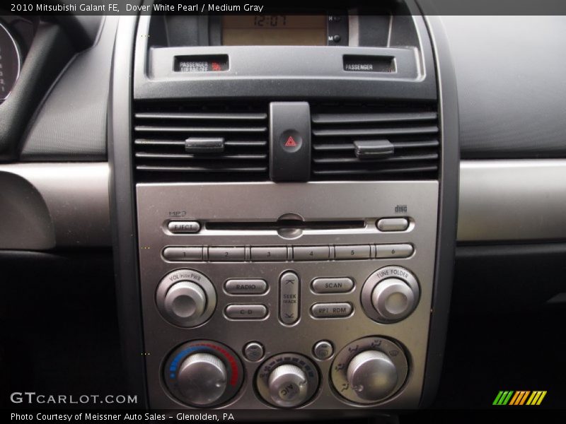 Dover White Pearl / Medium Gray 2010 Mitsubishi Galant FE
