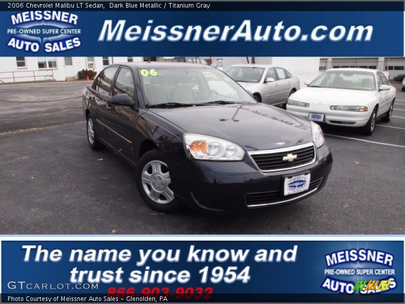 Dark Blue Metallic / Titanium Gray 2006 Chevrolet Malibu LT Sedan