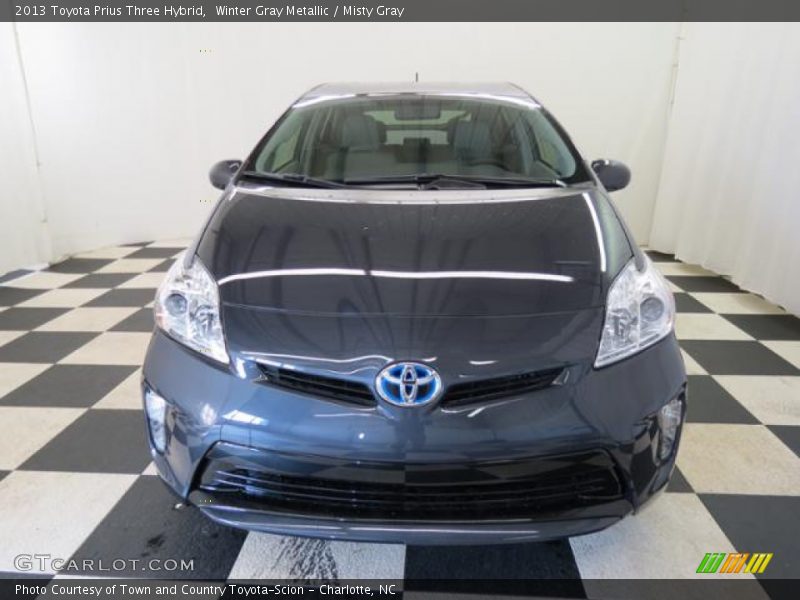 Winter Gray Metallic / Misty Gray 2013 Toyota Prius Three Hybrid