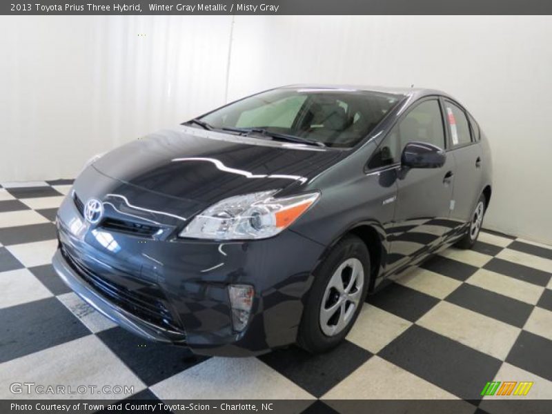 Winter Gray Metallic / Misty Gray 2013 Toyota Prius Three Hybrid