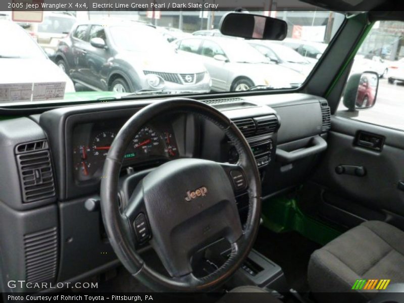 Dashboard of 2005 Wrangler X 4x4