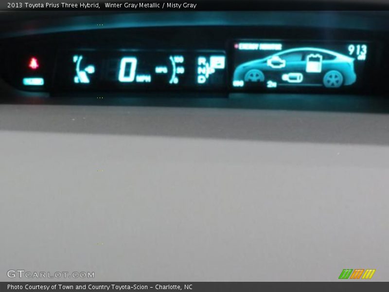 Winter Gray Metallic / Misty Gray 2013 Toyota Prius Three Hybrid