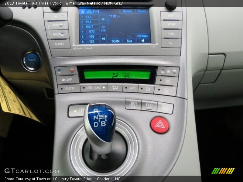 Winter Gray Metallic / Misty Gray 2013 Toyota Prius Three Hybrid