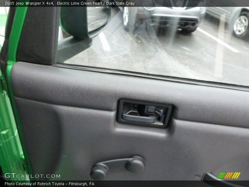 Electric Lime Green Pearl / Dark Slate Gray 2005 Jeep Wrangler X 4x4