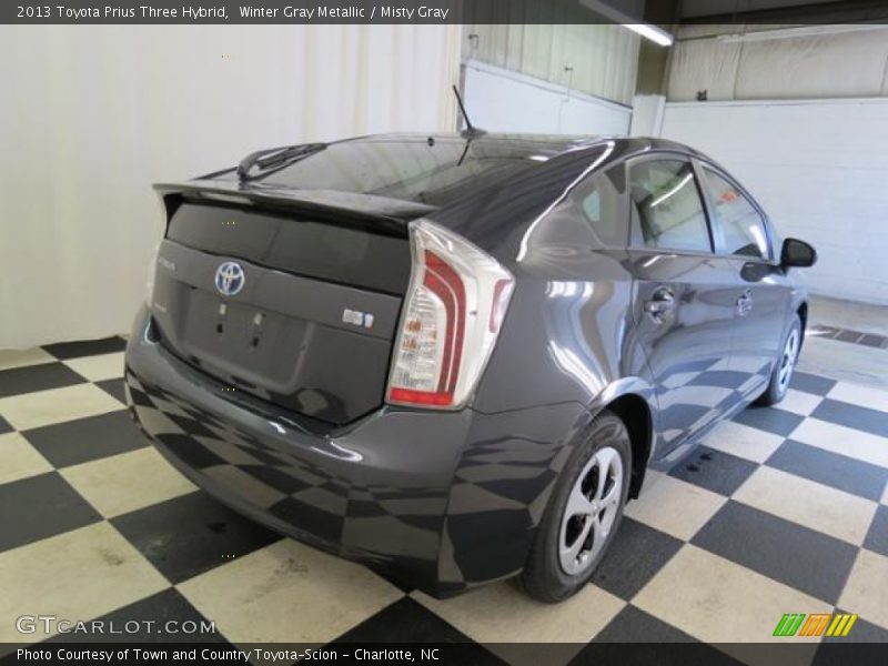 Winter Gray Metallic / Misty Gray 2013 Toyota Prius Three Hybrid