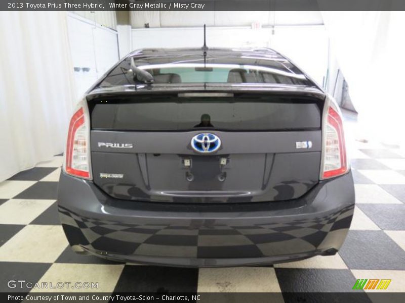 Winter Gray Metallic / Misty Gray 2013 Toyota Prius Three Hybrid