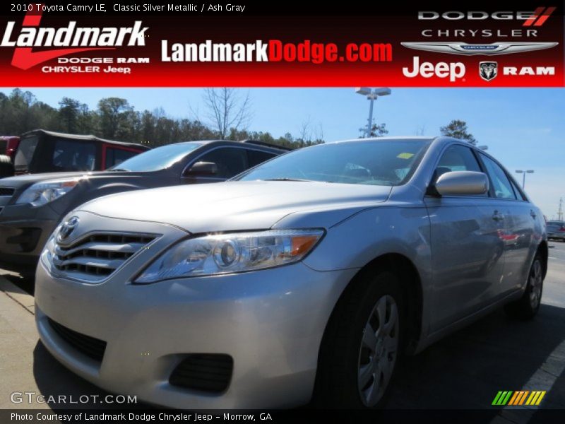 Classic Silver Metallic / Ash Gray 2010 Toyota Camry LE
