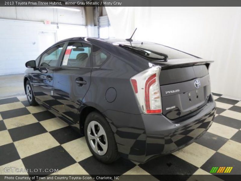 Winter Gray Metallic / Misty Gray 2013 Toyota Prius Three Hybrid
