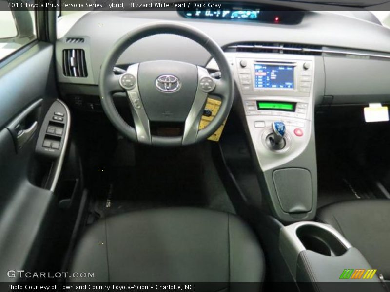 Blizzard White Pearl / Dark Gray 2013 Toyota Prius Persona Series Hybrid
