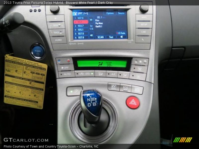 Blizzard White Pearl / Dark Gray 2013 Toyota Prius Persona Series Hybrid