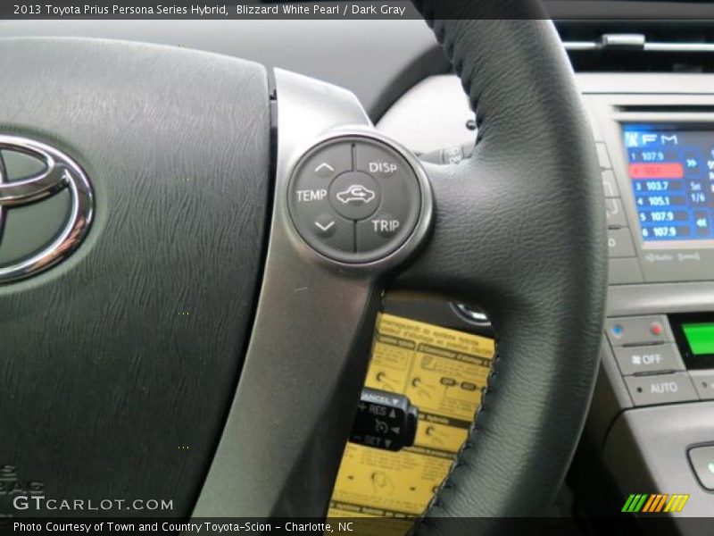 Blizzard White Pearl / Dark Gray 2013 Toyota Prius Persona Series Hybrid