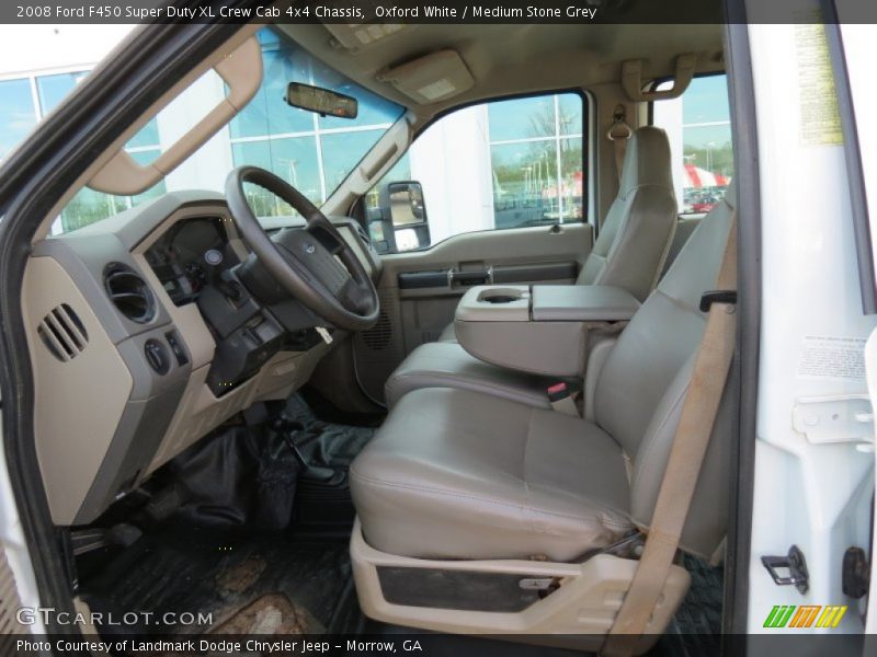  2008 F450 Super Duty XL Crew Cab 4x4 Chassis Medium Stone Grey Interior