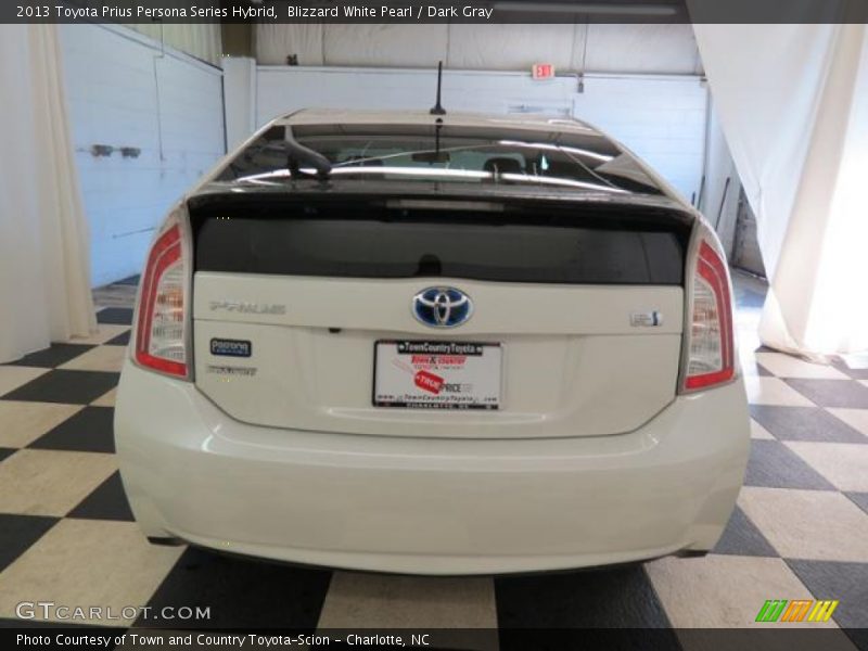 Blizzard White Pearl / Dark Gray 2013 Toyota Prius Persona Series Hybrid
