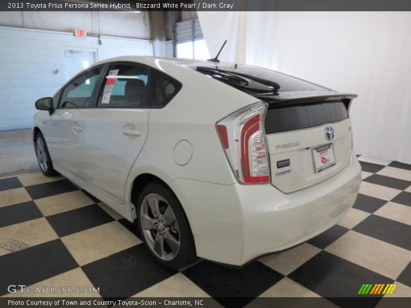 Blizzard White Pearl / Dark Gray 2013 Toyota Prius Persona Series Hybrid