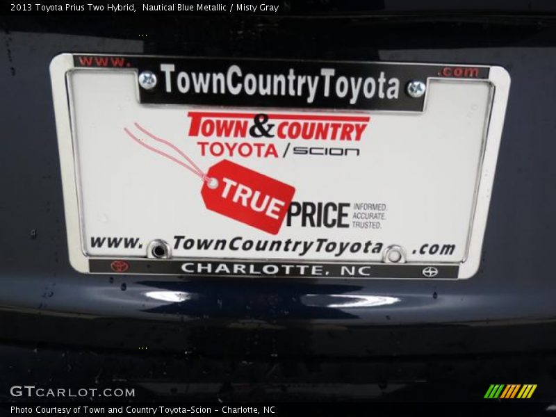 Nautical Blue Metallic / Misty Gray 2013 Toyota Prius Two Hybrid