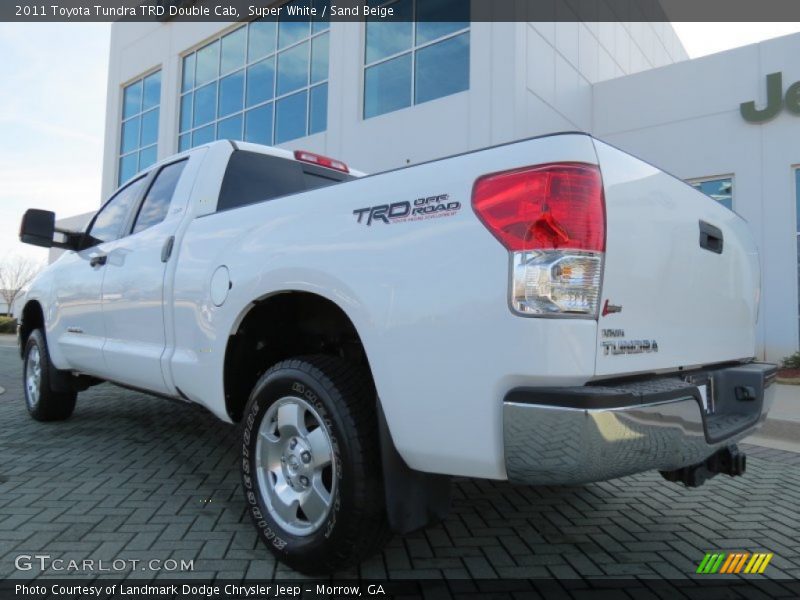 Super White / Sand Beige 2011 Toyota Tundra TRD Double Cab