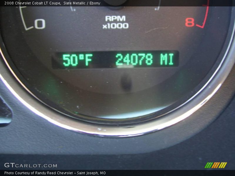 Slate Metallic / Ebony 2008 Chevrolet Cobalt LT Coupe