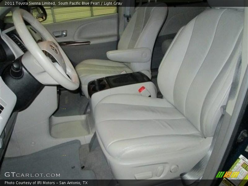South Pacific Blue Pearl / Light Gray 2011 Toyota Sienna Limited