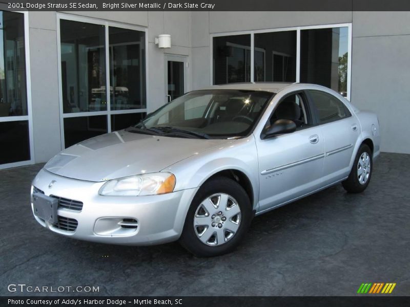 Bright Silver Metallic / Dark Slate Gray 2001 Dodge Stratus SE Sedan