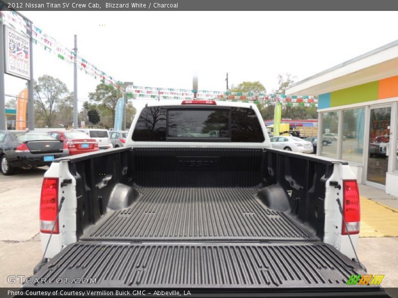 Blizzard White / Charcoal 2012 Nissan Titan SV Crew Cab