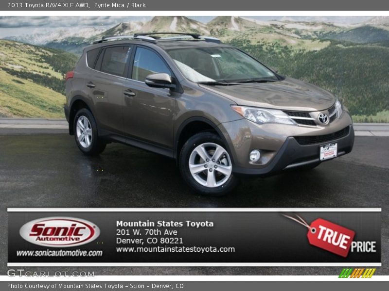 Pyrite Mica / Black 2013 Toyota RAV4 XLE AWD