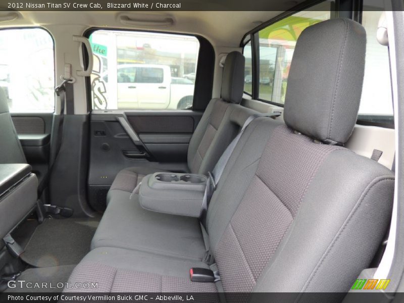 Blizzard White / Charcoal 2012 Nissan Titan SV Crew Cab