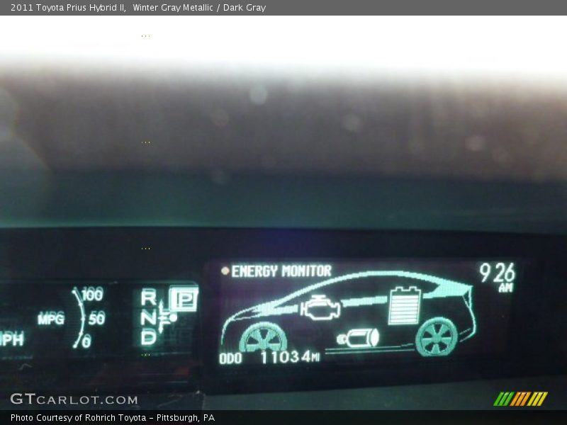 Winter Gray Metallic / Dark Gray 2011 Toyota Prius Hybrid II