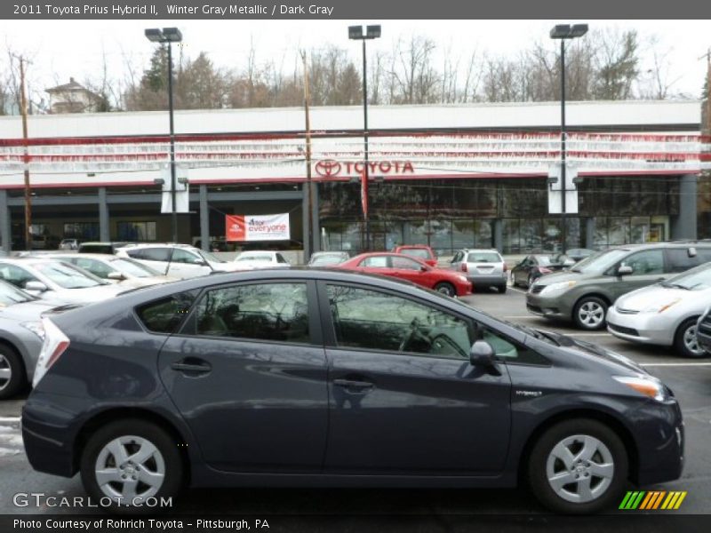 Winter Gray Metallic / Dark Gray 2011 Toyota Prius Hybrid II